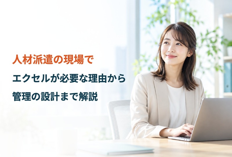 画像504：人材派遣の現場でエクセルが必要な理由から管理の設計まで解説